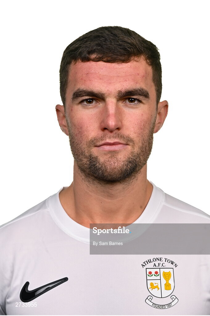 14 February 2024; Jarlath Jones poses for a portrait during a Athlone Town FC squad portraits session at Athlone Town Stadium in Athlone, Westmeath. Photo by Sam Barnes/Sportsfile