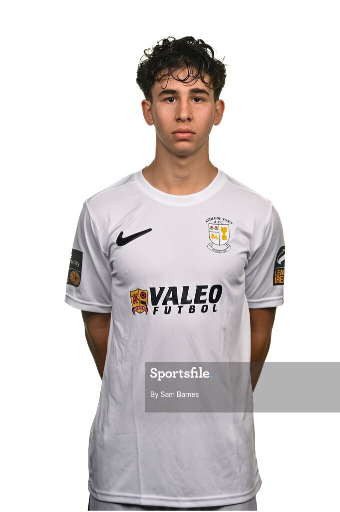 14 February 2024; Roscoe Rubinstein poses for a portrait during a Athlone Town FC squad portraits session at Athlone Town Stadium in Athlone, Westmeath. Photo by Sam Barnes/Sportsfile