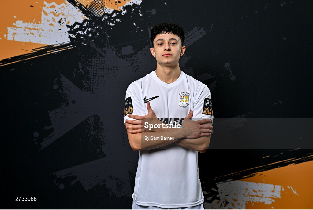 14 February 2024; Gabriel Padilla poses for a portrait during a Athlone Town FC squad portraits session at Athlone Town Stadium in Athlone, Westmeath. Photo by Sam Barnes/Sportsfile