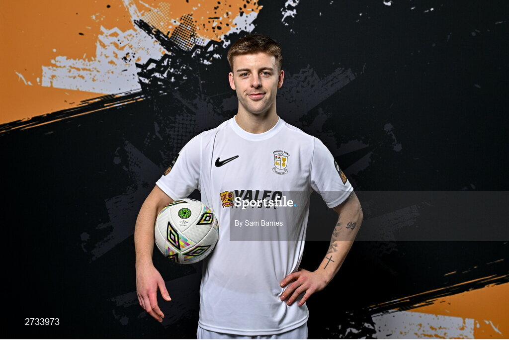 14 February 2024; Dylan Hand poses for a portrait during a Athlone Town FC squad portraits session at Athlone Town Stadium in Athlone, Westmeath. Photo by Sam Barnes/Sportsfile