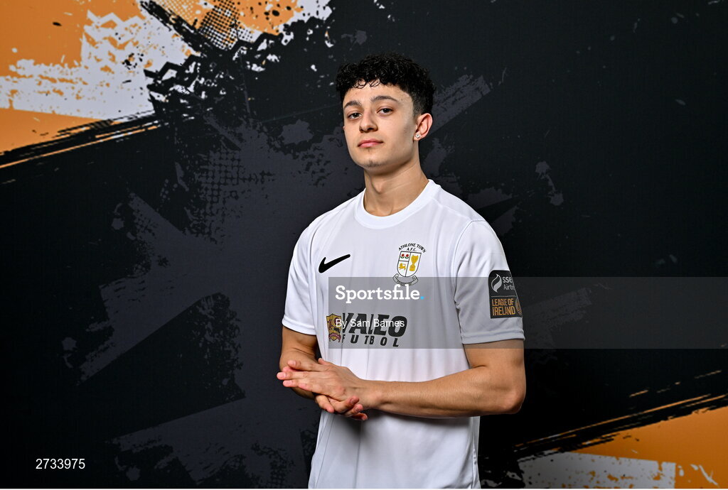 14 February 2024; Gabriel Padilla poses for a portrait during a Athlone Town FC squad portraits session at Athlone Town Stadium in Athlone, Westmeath. Photo by Sam Barnes/Sportsfile
