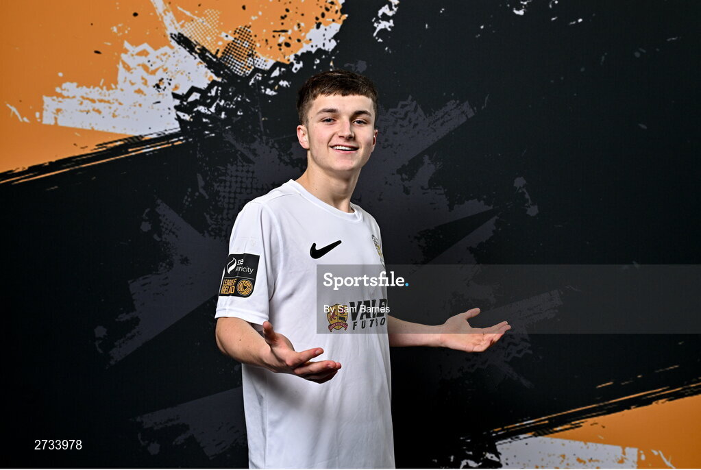 14 February 2024; Shane Forbes poses for a portrait during a Athlone Town FC squad portraits session at Athlone Town Stadium in Athlone, Westmeath. Photo by Sam Barnes/Sportsfile