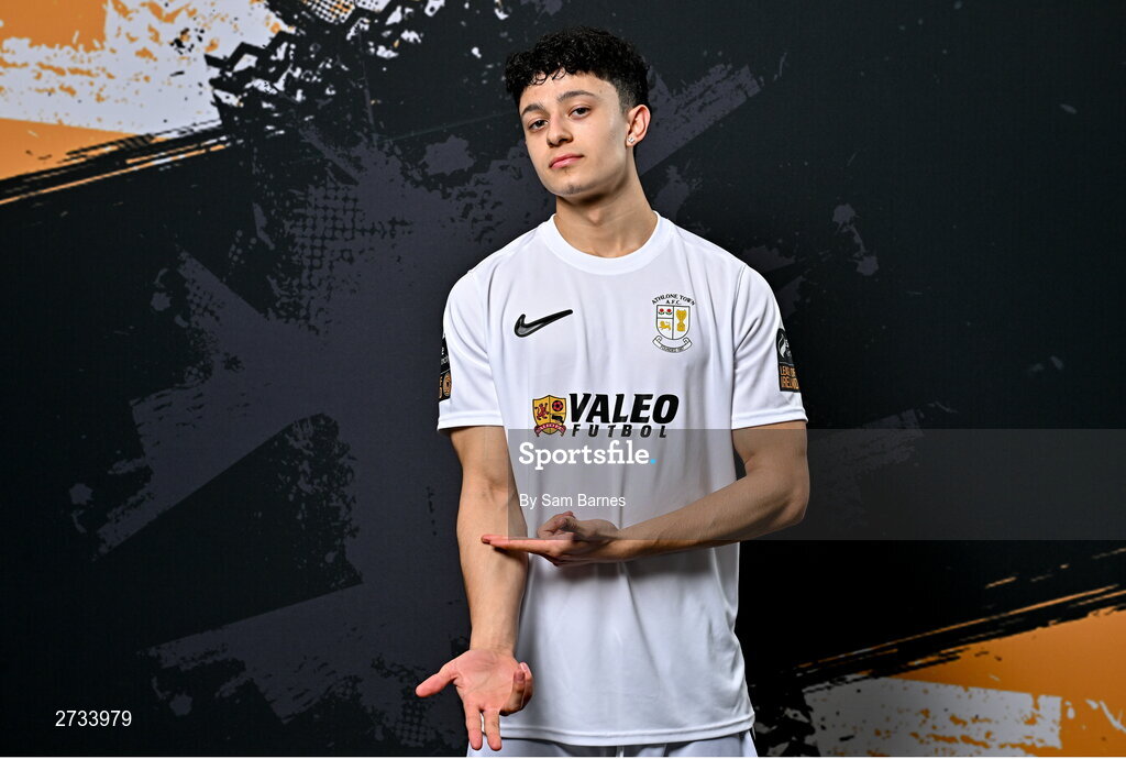14 February 2024; Gabriel Padilla poses for a portrait during a Athlone Town FC squad portraits session at Athlone Town Stadium in Athlone, Westmeath. Photo by Sam Barnes/Sportsfile