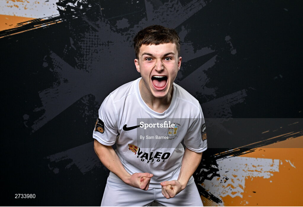 14 February 2024; Shane Forbes poses for a portrait during a Athlone Town FC squad portraits session at Athlone Town Stadium in Athlone, Westmeath. Photo by Sam Barnes/Sportsfile