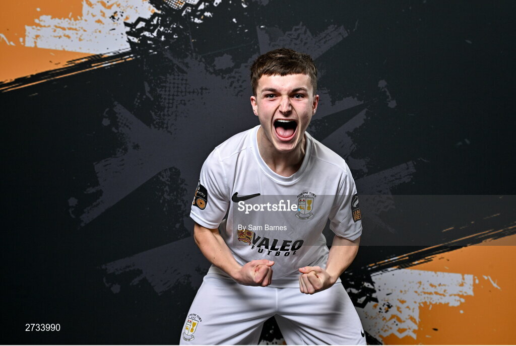 14 February 2024; Shane Forbes poses for a portrait during a Athlone Town FC squad portraits session at Athlone Town Stadium in Athlone, Westmeath. Photo by Sam Barnes/Sportsfile