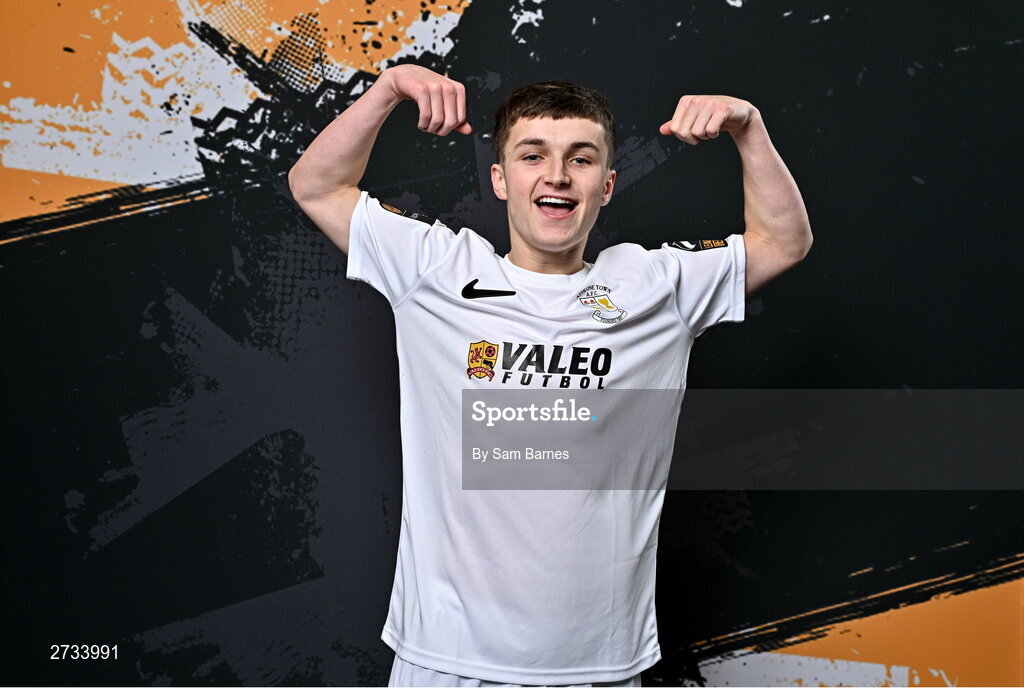 14 February 2024; Shane Forbes poses for a portrait during a Athlone Town FC squad portraits session at Athlone Town Stadium in Athlone, Westmeath. Photo by Sam Barnes/Sportsfile