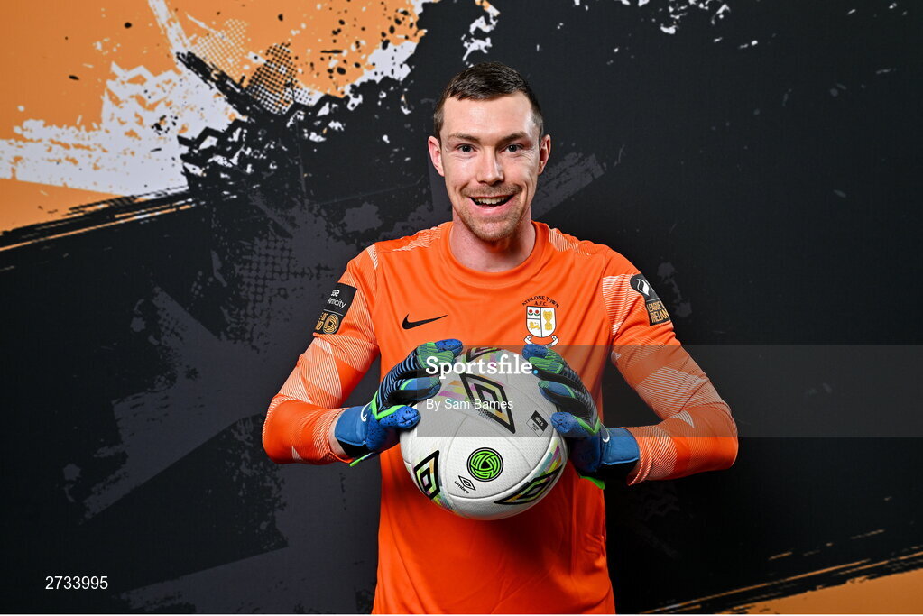 14 February 2024; Shaun O'Donnell poses for a portrait during a Athlone Town FC squad portraits session at Athlone Town Stadium in Athlone, Westmeath. Photo by Sam Barnes/Sportsfile