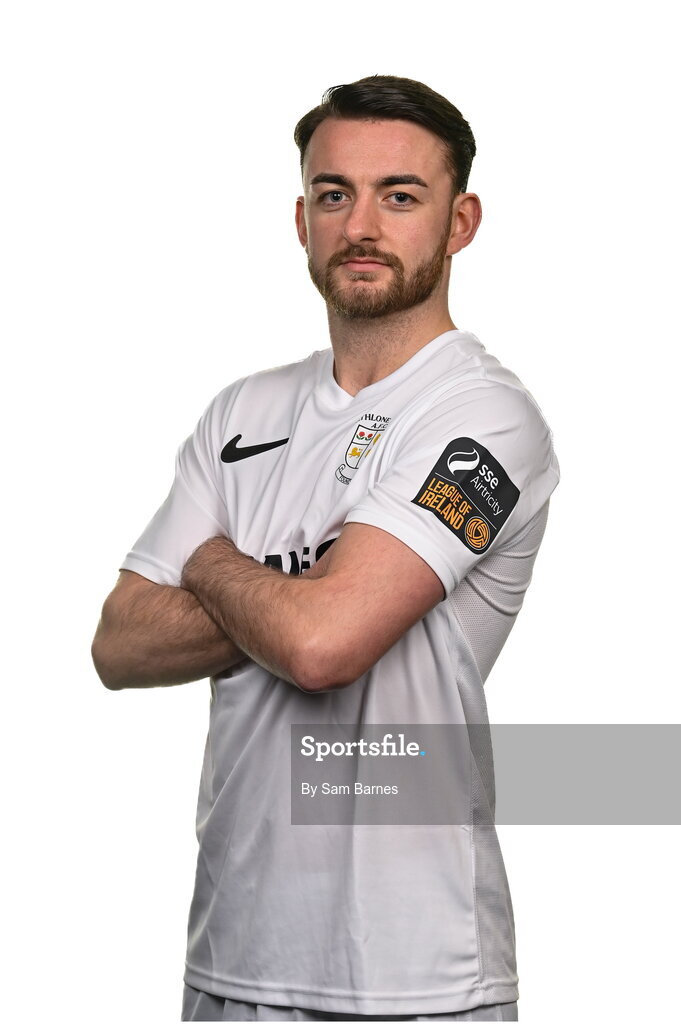 14 February 2024; Daniel McKenna poses for a portrait during a Athlone Town FC squad portraits session at Athlone Town Stadium in Athlone, Westmeath. Photo by Sam Barnes/Sportsfile
