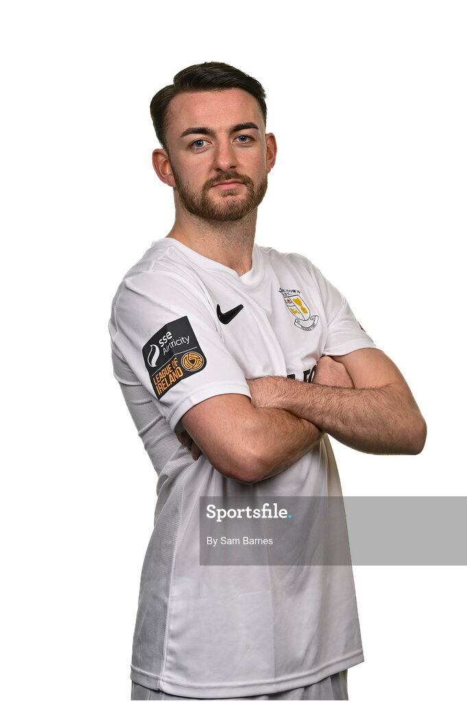 14 February 2024; Daniel McKenna poses for a portrait during a Athlone Town FC squad portraits session at Athlone Town Stadium in Athlone, Westmeath. Photo by Sam Barnes/Sportsfile