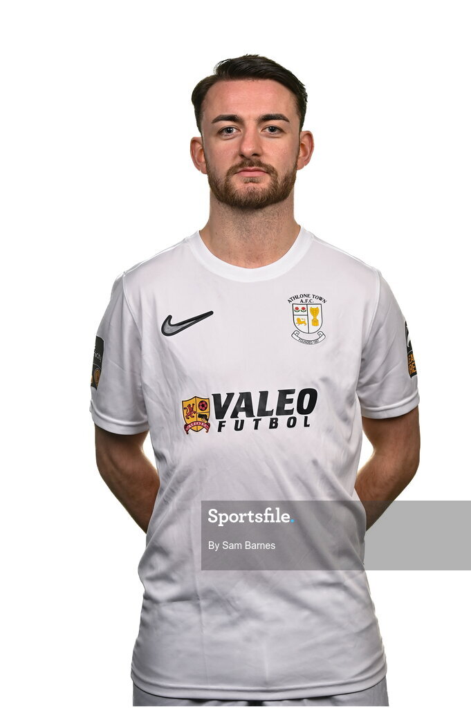 14 February 2024; Daniel McKenna poses for a portrait during a Athlone Town FC squad portraits session at Athlone Town Stadium in Athlone, Westmeath. Photo by Sam Barnes/Sportsfile