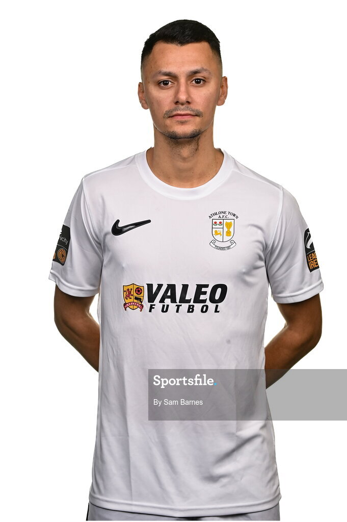 14 February 2024; Dean Ebbe poses for a portrait during a Athlone Town FC squad portraits session at Athlone Town Stadium in Athlone, Westmeath. Photo by Sam Barnes/Sportsfile