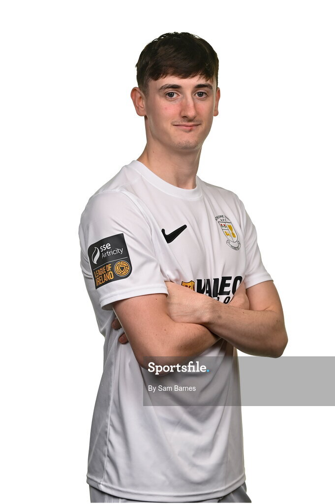 14 February 2024; Oisin Duffy poses for a portrait during a Athlone Town FC squad portraits session at Athlone Town Stadium in Athlone, Westmeath. Photo by Sam Barnes/Sportsfile