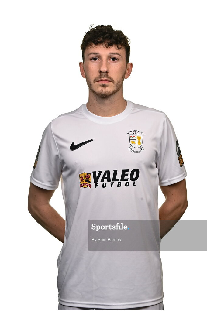 14 February 2024; Brian Torre poses for a portrait during a Athlone Town FC squad portraits session at Athlone Town Stadium in Athlone, Westmeath. Photo by Sam Barnes/Sportsfile