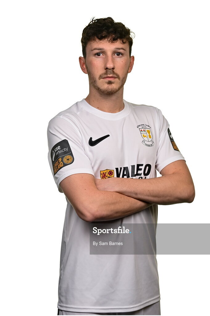 14 February 2024; Brian Torre poses for a portrait during a Athlone Town FC squad portraits session at Athlone Town Stadium in Athlone, Westmeath. Photo by Sam Barnes/Sportsfile