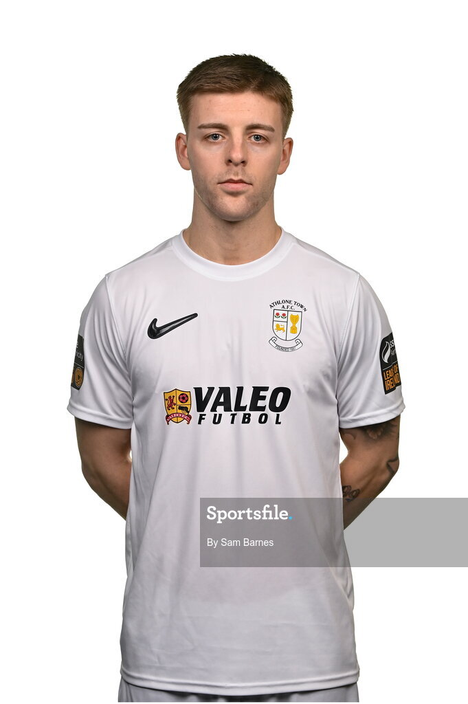 14 February 2024; Dylan Hand poses for a portrait during a Athlone Town FC squad portraits session at Athlone Town Stadium in Athlone, Westmeath. Photo by Sam Barnes/Sportsfile