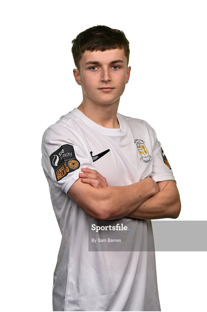 14 February 2024; Shane Forbes poses for a portrait during a Athlone Town FC squad portraits session at Athlone Town Stadium in Athlone, Westmeath. Photo by Sam Barnes/Sportsfile