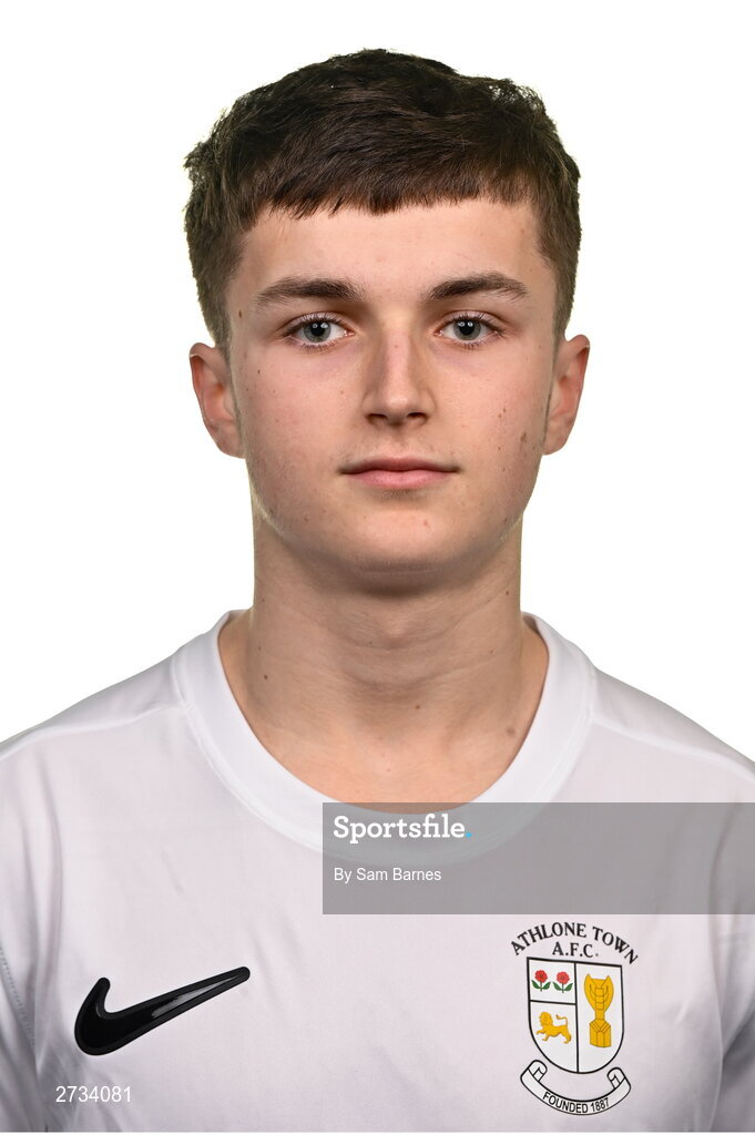 14 February 2024; Shane Forbes poses for a portrait during a Athlone Town FC squad portraits session at Athlone Town Stadium in Athlone, Westmeath. Photo by Sam Barnes/Sportsfile