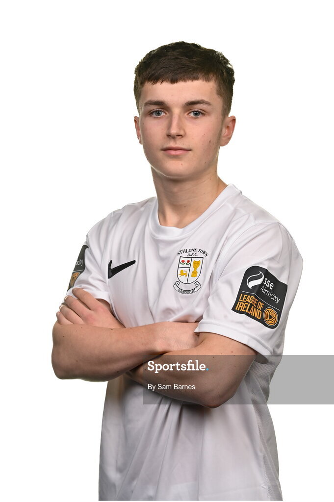 14 February 2024; Shane Forbes poses for a portrait during a Athlone Town FC squad portraits session at Athlone Town Stadium in Athlone, Westmeath. Photo by Sam Barnes/Sportsfile