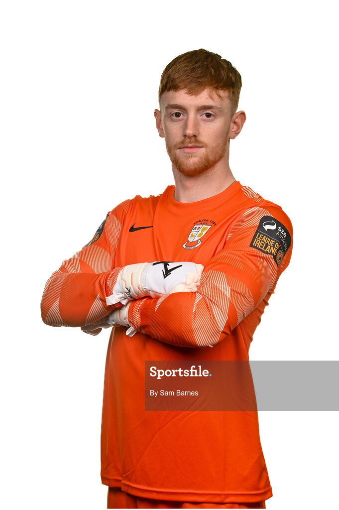 14 February 2024; Enda Minogue poses for a portrait during a Athlone Town FC squad portraits session at Athlone Town Stadium in Athlone, Westmeath. Photo by Sam Barnes/Sportsfile