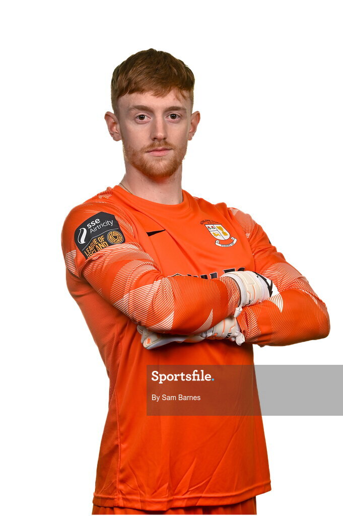 14 February 2024; Enda Minogue poses for a portrait during a Athlone Town FC squad portraits session at Athlone Town Stadium in Athlone, Westmeath. Photo by Sam Barnes/Sportsfile