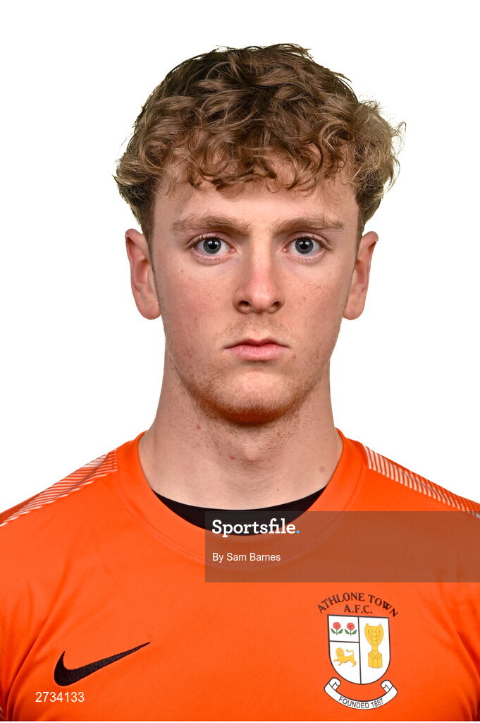 14 February 2024; Andrew Stuart Trainor poses for a portrait during a Athlone Town FC squad portraits session at Athlone Town Stadium in Athlone, Westmeath. Photo by Sam Barnes/Sportsfile