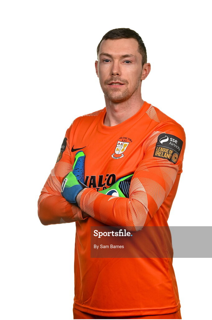 14 February 2024; Shaun O'Donnell poses for a portrait during a Athlone Town FC squad portraits session at Athlone Town Stadium in Athlone, Westmeath. Photo by Sam Barnes/Sportsfile