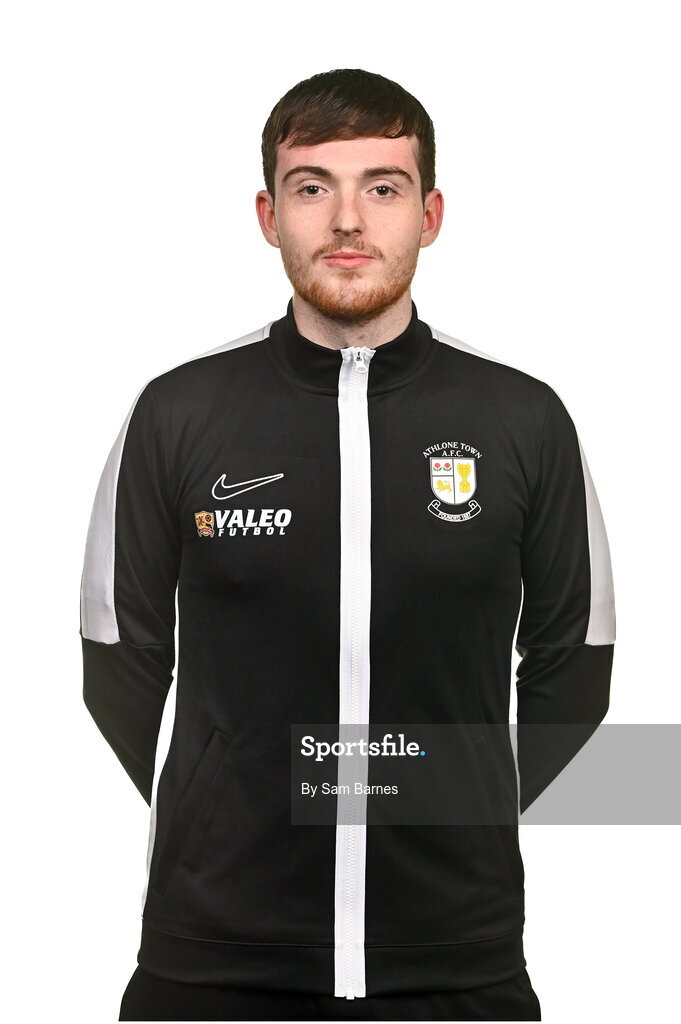 14 February 2024; Athlone Town FC Coach Sean O'Connor poses for a portrait during a Athlone Town FC squad portraits session at Athlone Town Stadium in Athlone, Westmeath. Photo by Sam Barnes/Sportsfile