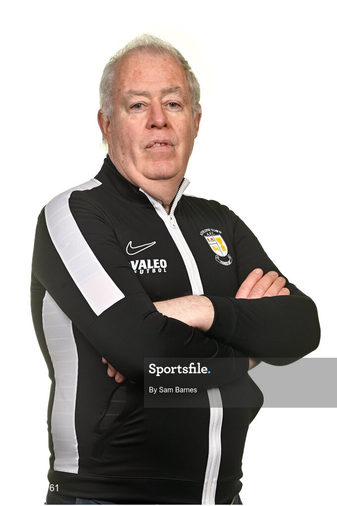 14 February 2024; Athlone Town FC Kit Manager Eamon Cunningham poses for a portrait during a Athlone Town FC squad portraits session at Athlone Town Stadium in Athlone, Westmeath. Photo by Sam Barnes/Sportsfile