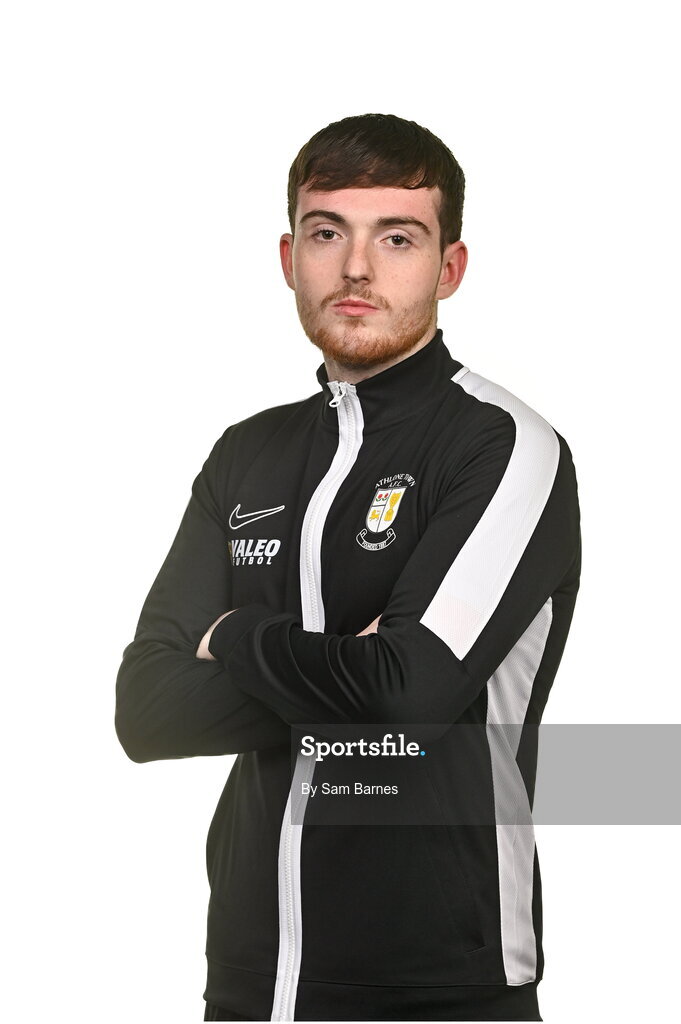 14 February 2024; Athlone Town FC Coach Sean O'Connor poses for a portrait during a Athlone Town FC squad portraits session at Athlone Town Stadium in Athlone, Westmeath. Photo by Sam Barnes/Sportsfile
