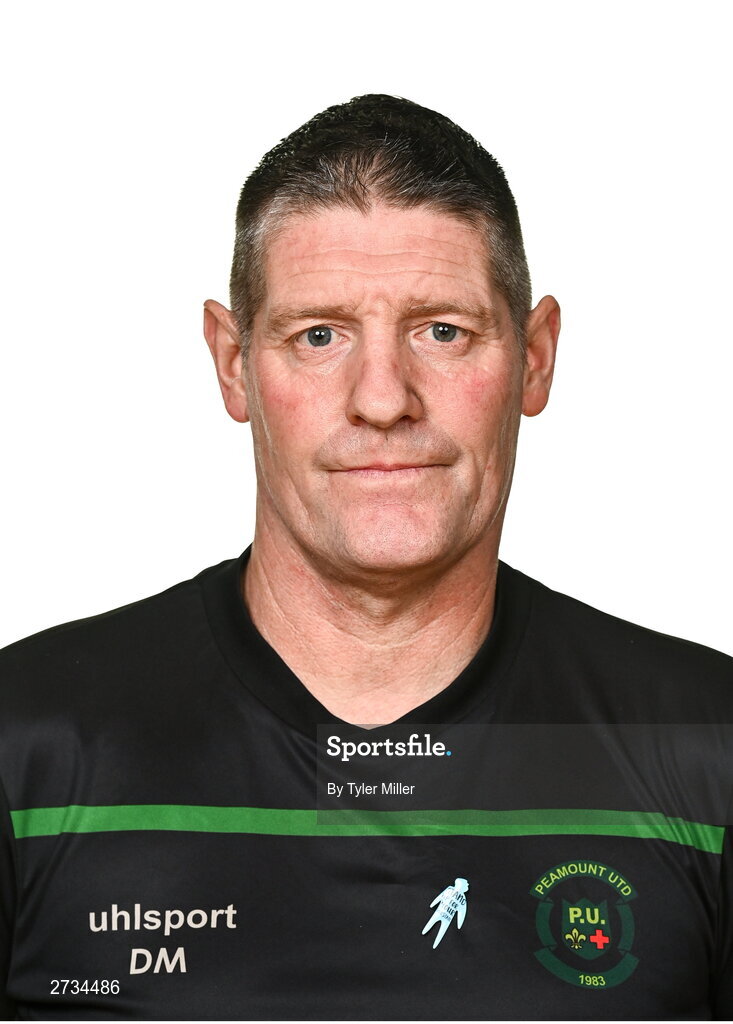 14 February 2024; Goakeeper coach Derek Masterson poses for a portrait during a Peamount United FC squad portraits at PRL Park in Greenogue, Dublin. Photo by Tyler Miller/Sportsfile