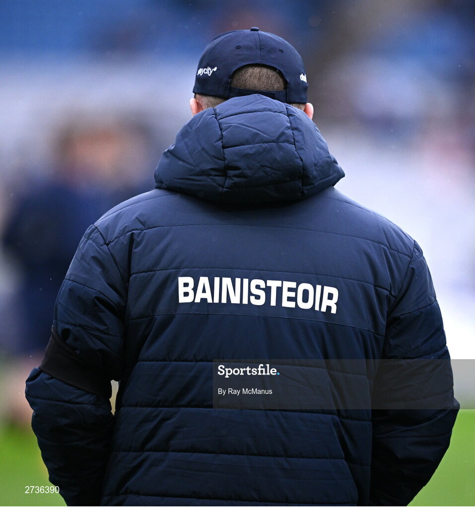 17 February 2024; Dublin manager Dessie Farrell before the Allianz Football League Division 1 match between Dublin and Roscommon at Croke Park in Dublin. Photo by Ray McManus/Sportsfile