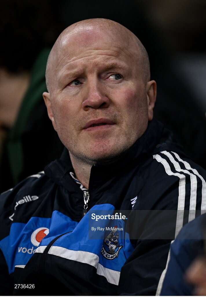 17 February 2024; Welterweight gold medallist at the 1992 Olympic Games Michael Carruth during the Allianz Football League Division 1 match between Dublin and Roscommon at Croke Park in Dublin. Photo by Ray McManus/Sportsfile