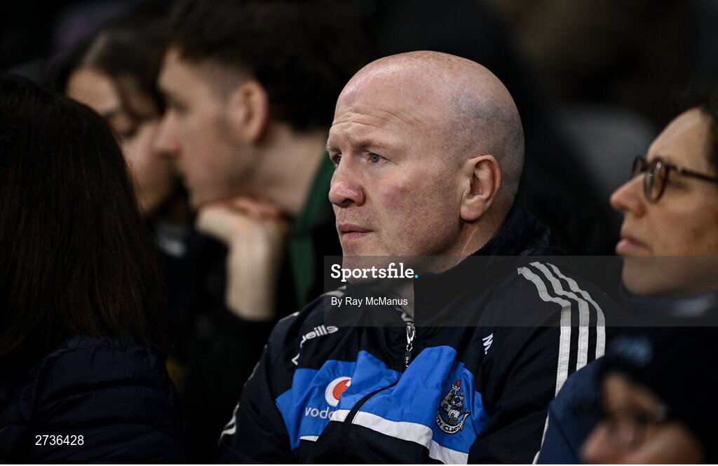 17 February 2024; Welterweight gold medallist at the 1992 Olympic Games Michael Carruth during the Allianz Football League Division 1 match between Dublin and Roscommon at Croke Park in Dublin. Photo by Ray McManus/Sportsfile