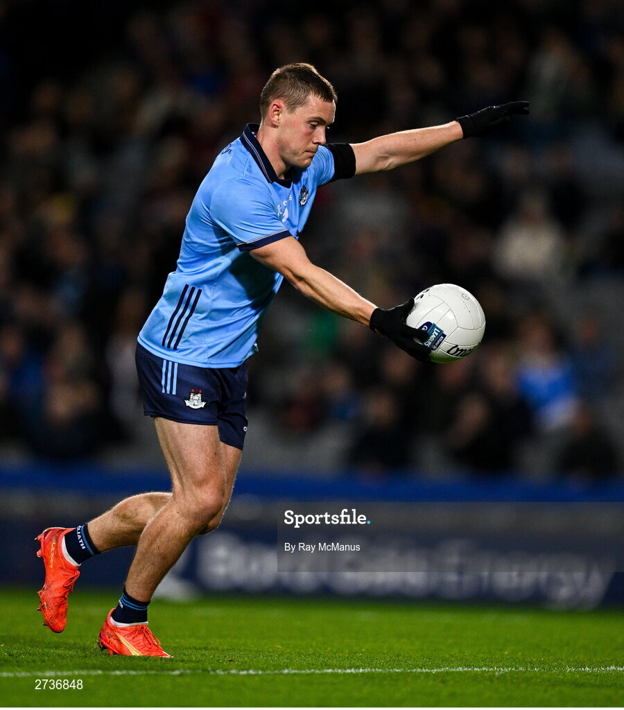 17 February 2024; Con O'Callaghan of Dublin during the Allianz Football League Division 1 match between Dublin and Roscommon at Croke Park in Dublin. Photo by Ray McManus/Sportsfile