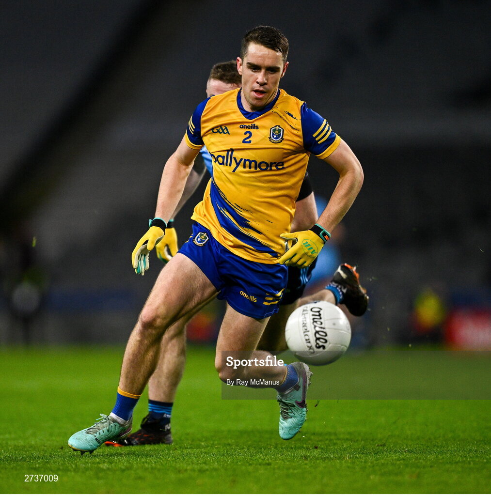 17 February 2024; David Murray of Roscommon during the Allianz Football League Division 1 match between Dublin and Roscommon at Croke Park in Dublin. Photo by Ray McManus/Sportsfile