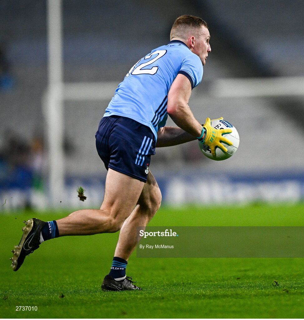 17 February 2024; Ciarán Kilkenny of Dublin during the Allianz Football League Division 1 match between Dublin and Roscommon at Croke Park in Dublin. Photo by Ray McManus/Sportsfile