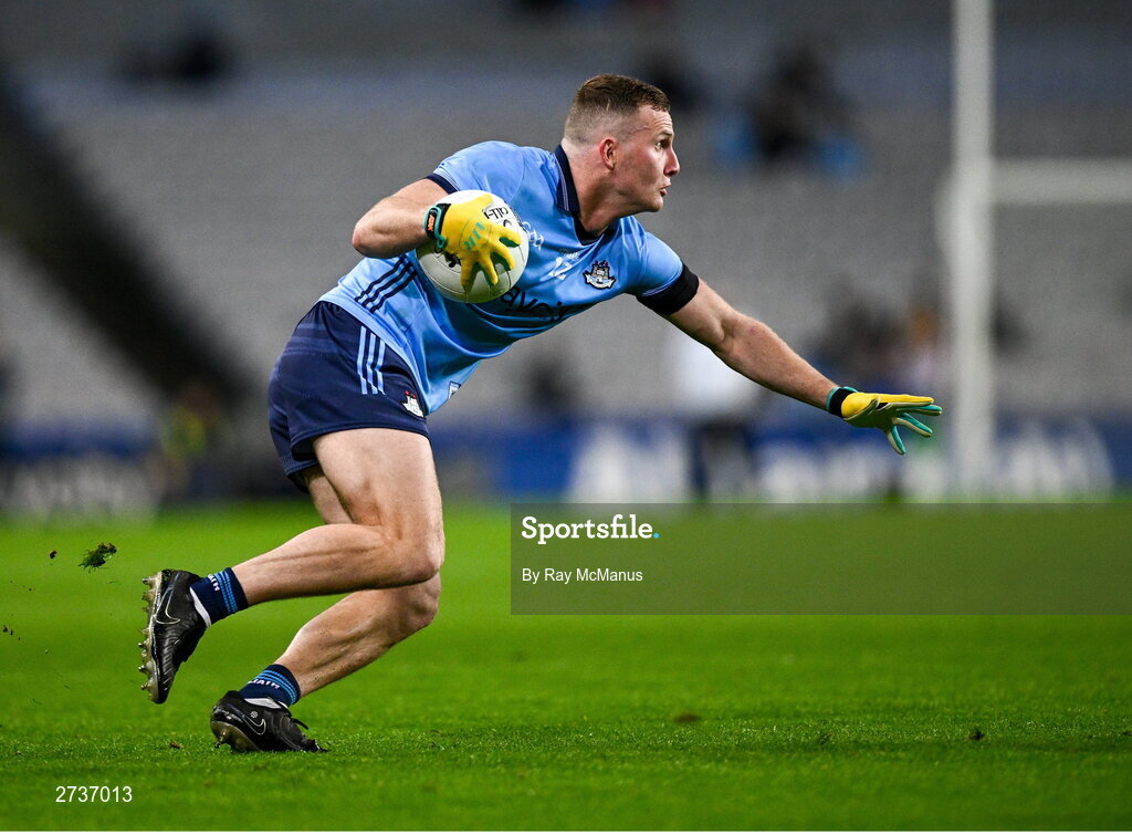 17 February 2024; Ciarán Kilkenny of Dublin during the Allianz Football League Division 1 match between Dublin and Roscommon at Croke Park in Dublin. Photo by Ray McManus/Sportsfile