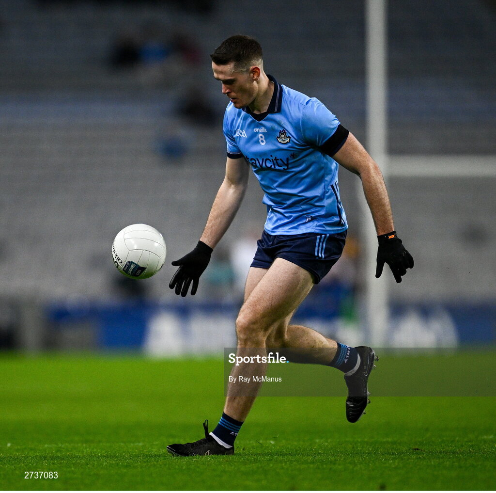 17 February 2024; Brian Fenton of Dublin during the Allianz Football League Division 1 match between Dublin and Roscommon at Croke Park in Dublin. Photo by Ray McManus/Sportsfile