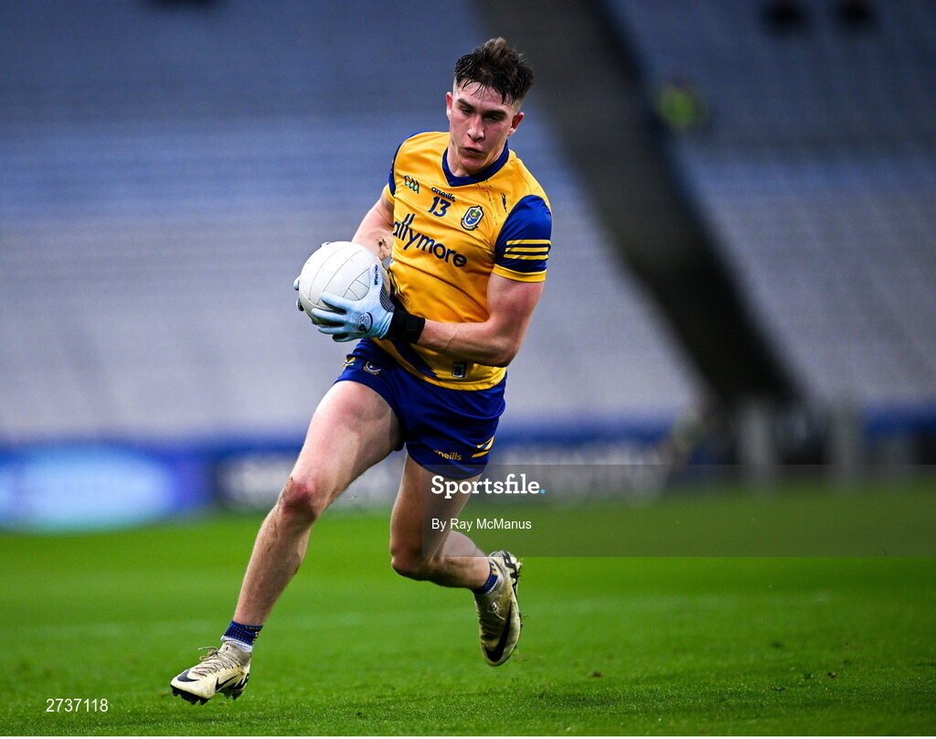 17 February 2024; Dáire Cregg of Roscommon during the Allianz Football League Division 1 match between Dublin and Roscommon at Croke Park in Dublin. Photo by Ray McManus/Sportsfile