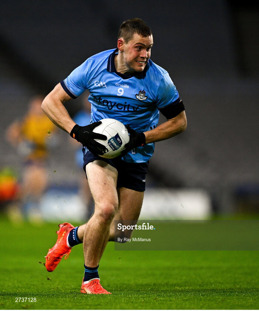 17 February 2024; Con O'Callaghan of Dublin during the Allianz Football League Division 1 match between Dublin and Roscommon at Croke Park in Dublin. Photo by Ray McManus/Sportsfile