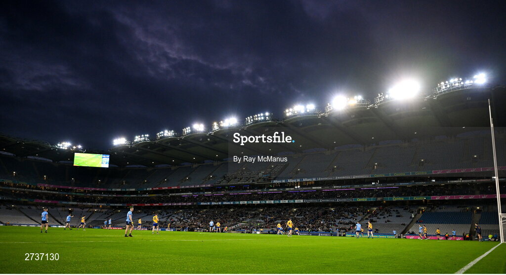 17 February 2024; A general view of Croke Park during the Allianz Football League Division 1 match between Dublin and Roscommon at Croke Park in Dublin. Photo by Ray McManus/Sportsfile