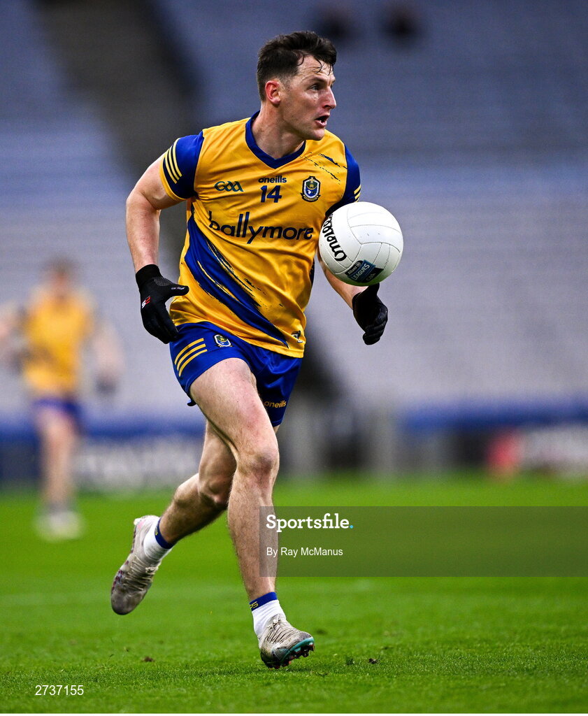 17 February 2024; Diarmuid Murtagh of Roscommon during the Allianz Football League Division 1 match between Dublin and Roscommon at Croke Park in Dublin. Photo by Ray McManus/Sportsfile