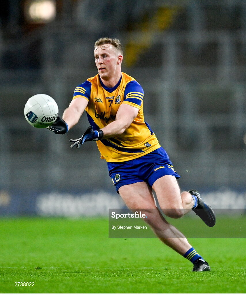 17 February 2024; Eoin McCormack of Roscommon during the Allianz Football League Division 1 match between Dublin and Roscommon at Croke Park in Dublin. Photo by Stephen Marken/Sportsfile