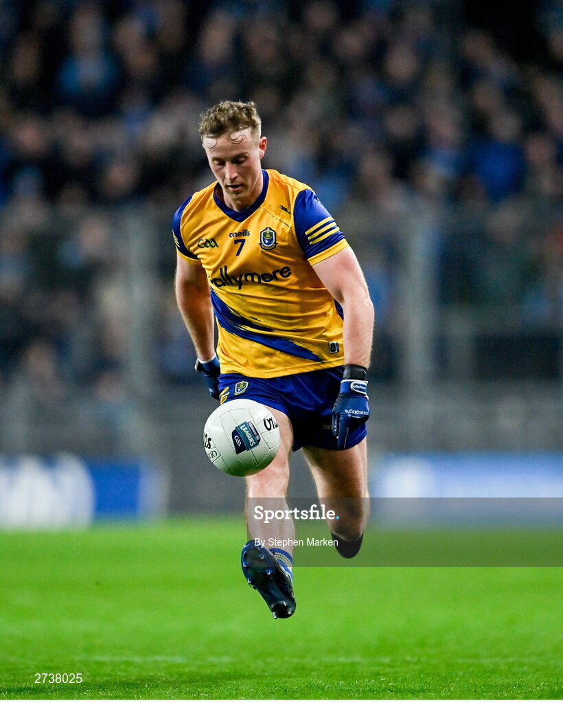 17 February 2024; Eoin McCormack of Roscommon during the Allianz Football League Division 1 match between Dublin and Roscommon at Croke Park in Dublin. Photo by Stephen Marken/Sportsfile