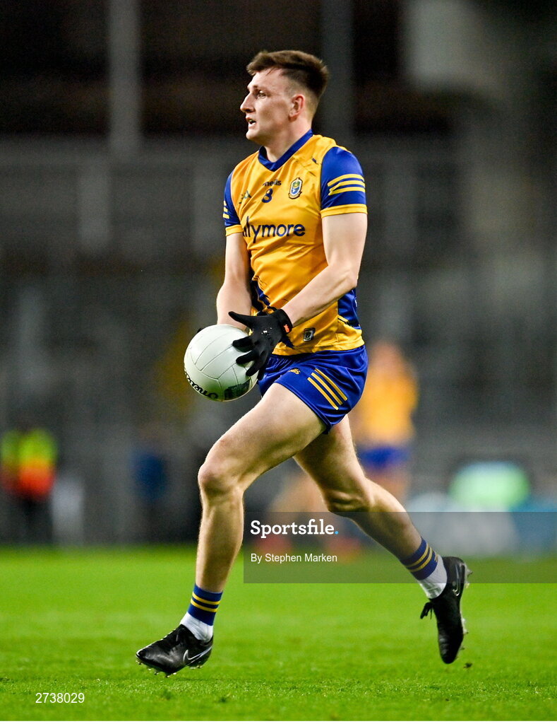 17 February 2024; Shane Cunnane of Roscommon during the Allianz Football League Division 1 match between Dublin and Roscommon at Croke Park in Dublin. Photo by Stephen Marken/Sportsfile