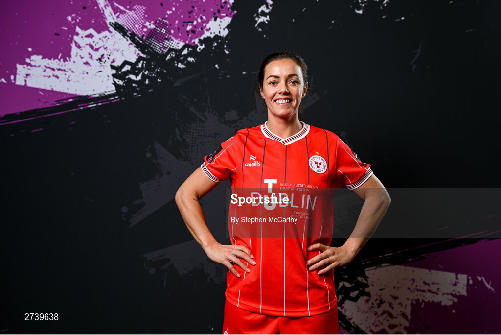 21 February 2024; Noelle Murray poses for a portrait during a Shelbourne FC squad portraits at Tolka Park in Dublin. Photo by Stephen McCarthy/Sportsfile