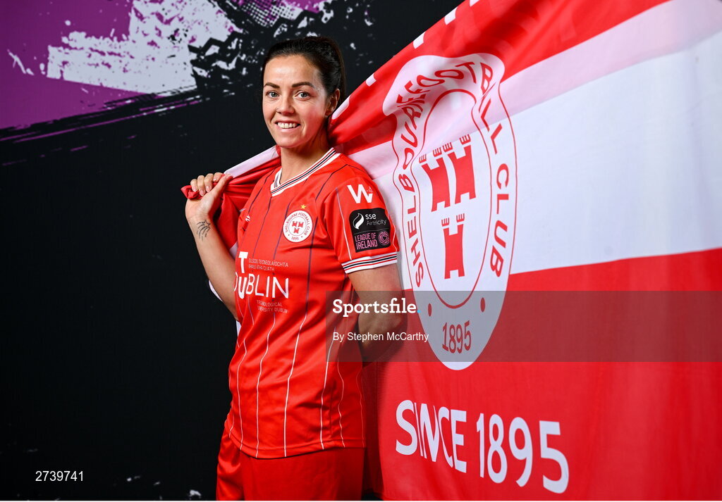 21 February 2024; Noelle Murray poses for a portrait during a Shelbourne FC squad portraits at Tolka Park in Dublin. Photo by Stephen McCarthy/Sportsfile