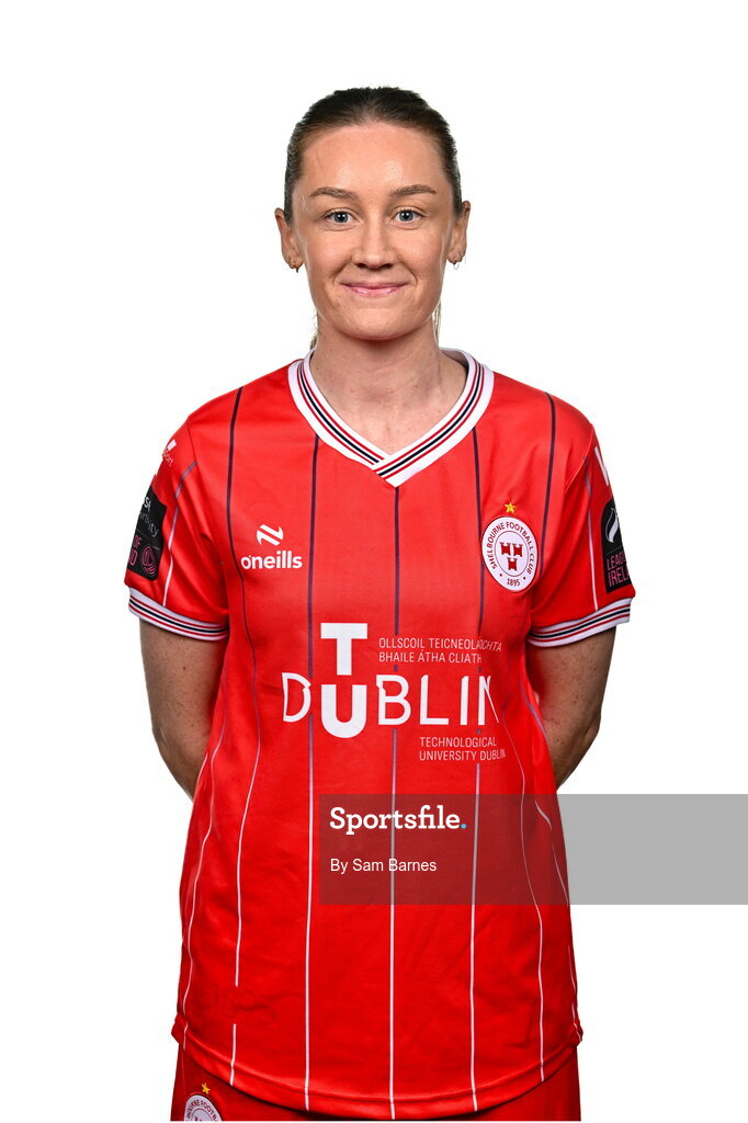 21 February 2024; Rachel Graham poses for a portrait during a Shelbourne FC squad portraits at Tolka Park in Dublin. Photo by Sam Barnes/Sportsfile