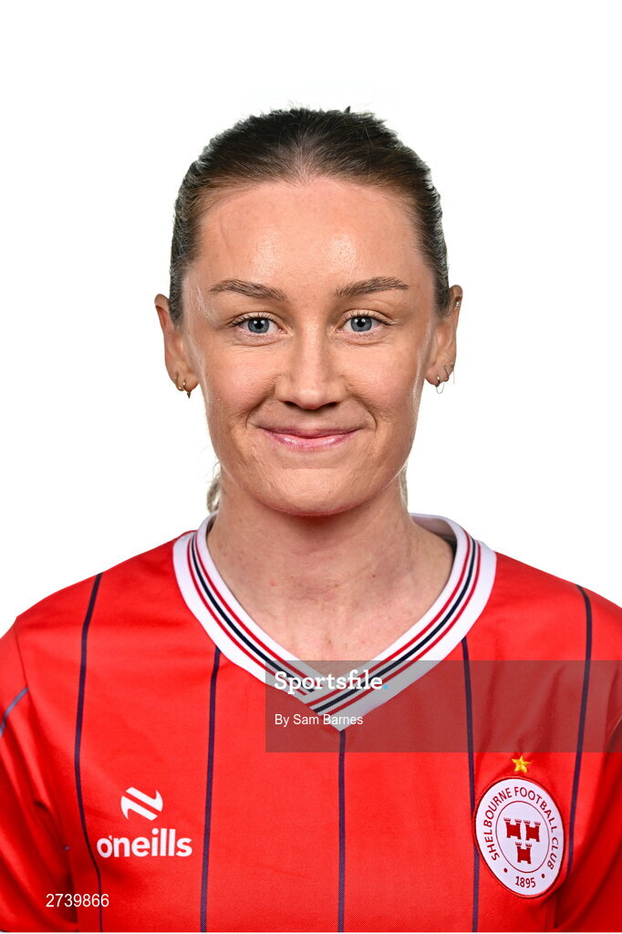 21 February 2024; Rachel Graham poses for a portrait during a Shelbourne FC squad portraits at Tolka Park in Dublin. Photo by Sam Barnes/Sportsfile