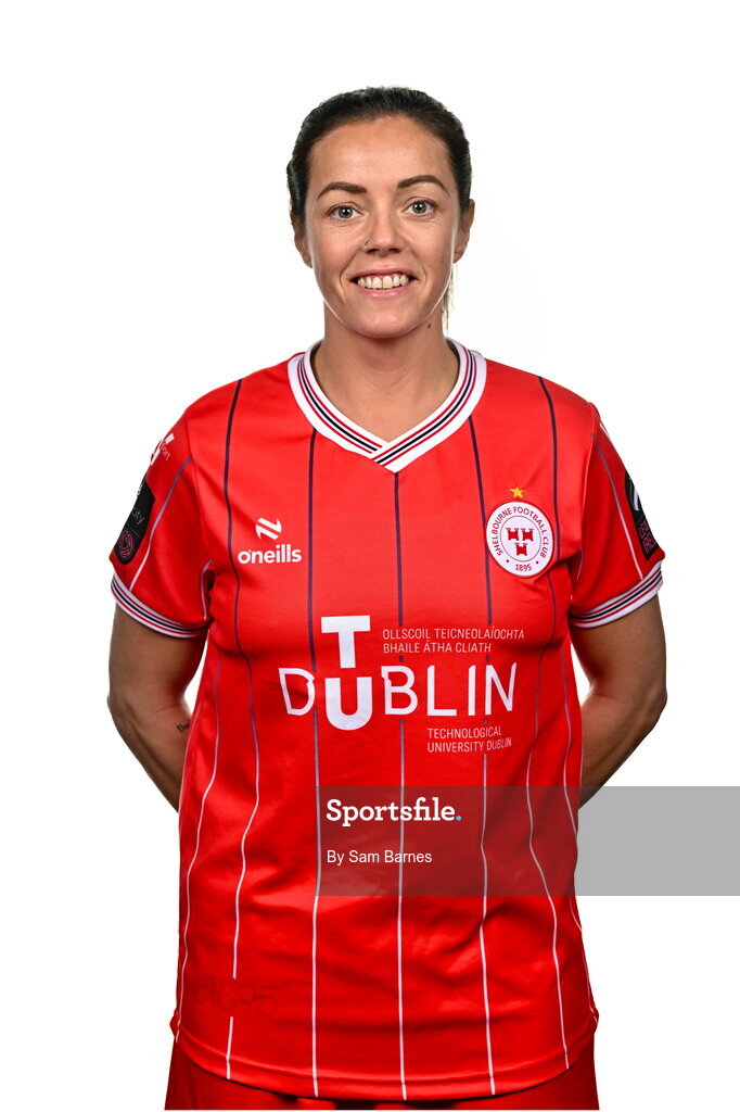 21 February 2024; Noelle Murray poses for a portrait during a Shelbourne FC squad portraits at Tolka Park in Dublin. Photo by Sam Barnes/Sportsfile